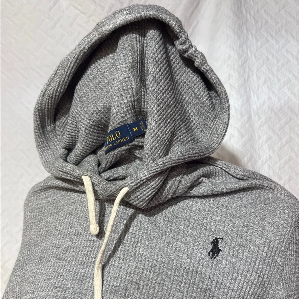 Polo by Ralph Lauren Charcoal Hooded Sweatshirt - Picture 2 of 3